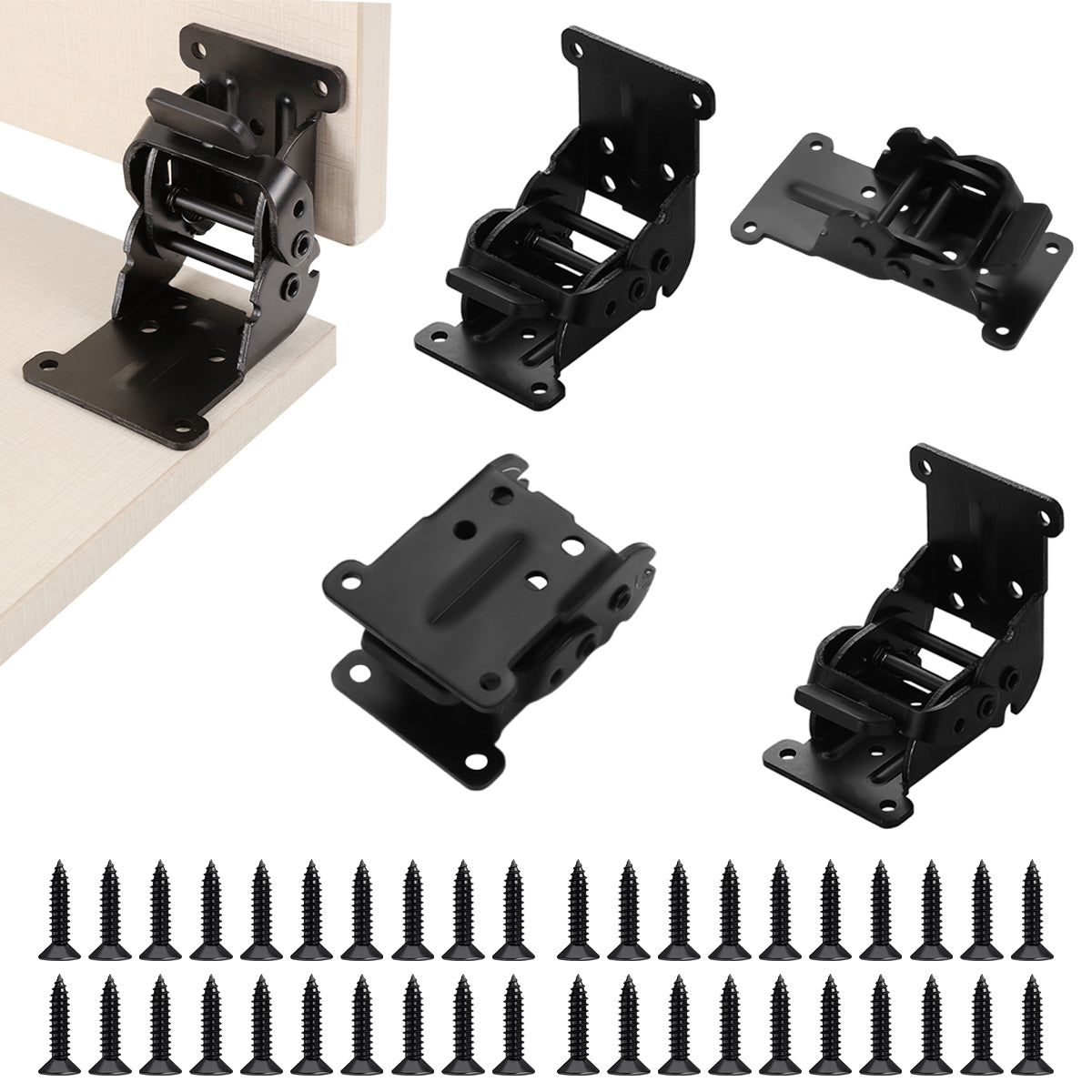 Serplex 4pcs Folding Table Brackets with Screw Set Folding Table Metal Folding Hinge with Self Lock Folding Table Assemble Accessories Tools Foldable Hinges for Folding Table Leg Serplex 4pcs Folding Table Brackets with Screw Set Folding Table Metal Folding Hinge with Self Lock Folding Table Assemble Accessories Tools Foldable Hinges for Folding Table Leg